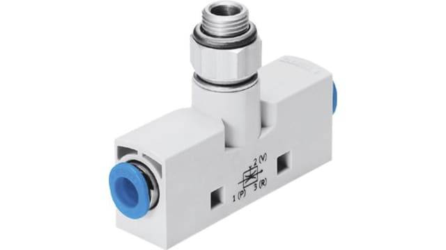 Festo Vacuum Generator, 1.4mm nozzle , 8bar 90L/min, VN series | VN-14-L-T4-PQ2-VA5-RQ3