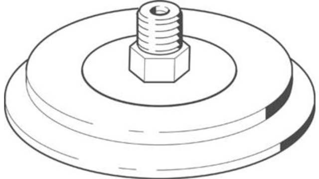 Festo 100 mm Flat Polyurethane Suction Cup VAS-100-1/4-PUR-B G 1/4 | VAS-100-1/4-PUR-B