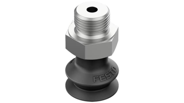 Festo 15 mm Bellow Nitrile Rubber (NBR) Suction Cup VASB-15-1/8-NBR G 1/8 | VASB-15-1/8-NBR