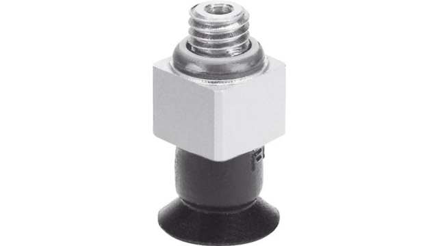 Festo 10 mm Flat Nitrile Rubber (NBR) Suction Cup VAS-10-M5-NBR Wrought Aluminium Alloy | VAS-10-M5-NBR