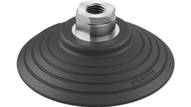 Festo 100 mm Flat Nitrile Rubber (NBR) Vacuum Cup OGVM-100-S-N-G14F G 1/4 | OGVM-100-S-N-G14F
