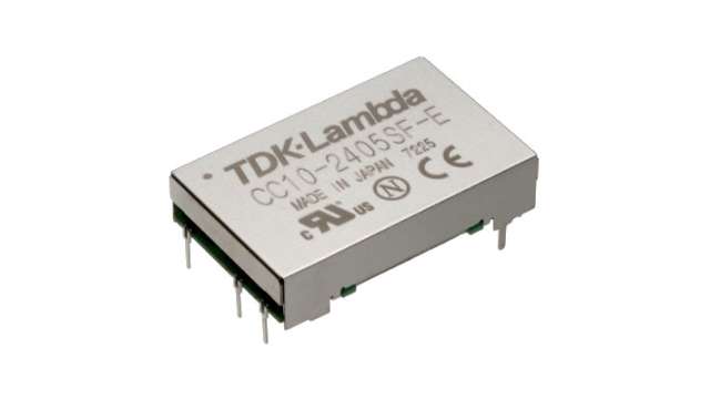 TDK-Lambda CC-E DC-DC Converter, 12V dc/ 1A Output, 4.5, 9 V dc Input, 10W, Through Hole, +85°C Max Temp -40°C Min Temp | CC10-1212SR-E