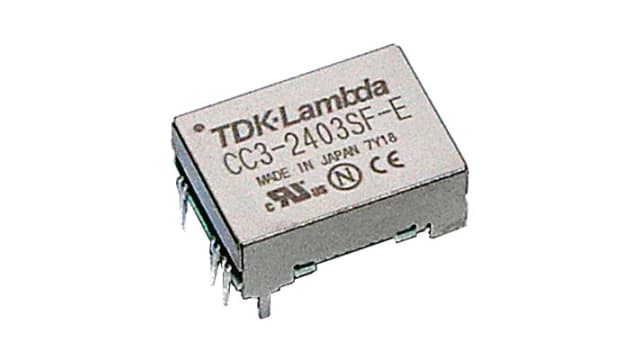 TDK-Lambda CC-E DC-DC Converter, 12V dc/ 0.125A Output, 4.5, 9 V dc Input, 3W, Through Hole, +85°C Max Temp -40°C Min | CC3-1212DR-E