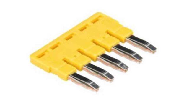 Wieland IVB WKF 4 Series Jumper Bar for Use with DIN Rail terminal blocks type WKF, ATEX | Z7.261.1527.0