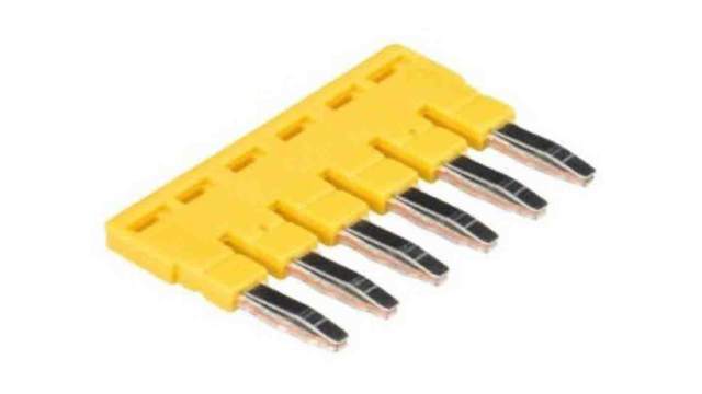 Wieland IVB WKF 4 Series Jumper Bar for Use with DIN Rail terminal blocks type WKF, ATEX | Z7.261.1627.0