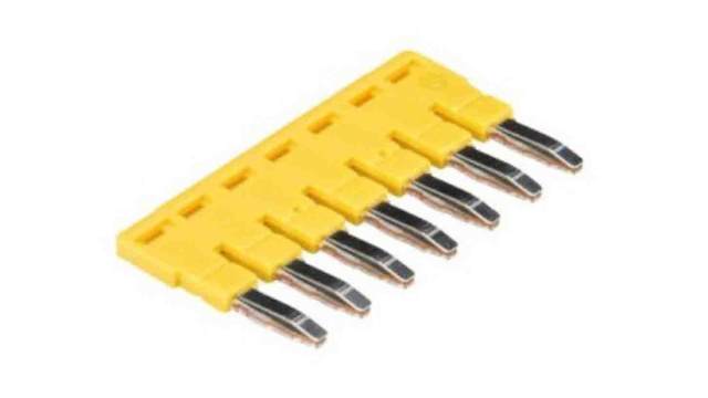 Wieland IVB WKF 4 Series Jumper Bar for Use with DIN Rail terminal blocks type WKF, ATEX | Z7.261.1727.0