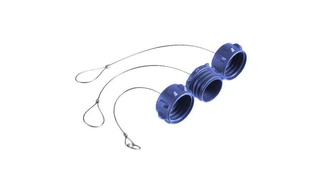 Bulgin Buccaneer 900 Male Circular Connector Dust Cap IP68 Rated, with Black Finish, Nitrile Rubber (NBR) | PX0991