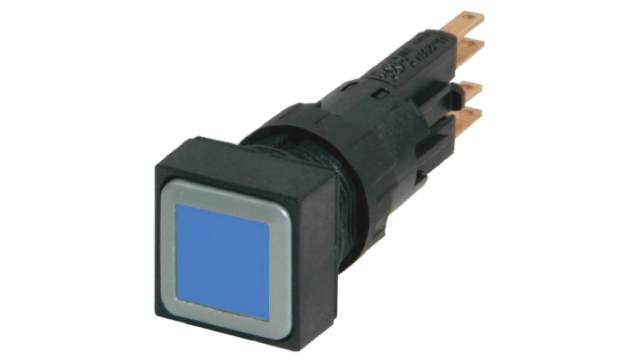 Eaton RMQ16 Series Blue Maintained Push Button Switch, 16 mm Cutout, IP65 | 090241 Q18DR-BL