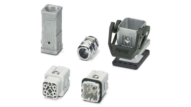 Phoenix Contact Connector Set, 4 Way, 10A, Female, HC, Panel Mount, 230 V | 1424450