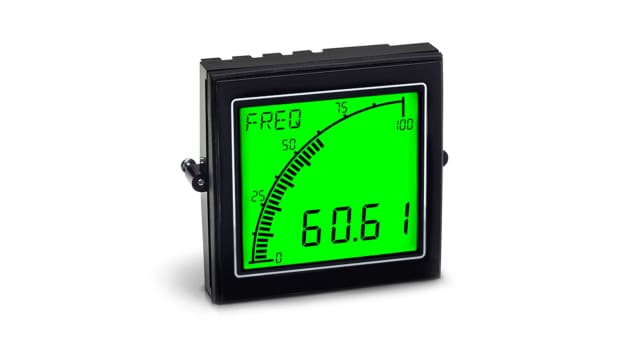 Trumeter APM LCD Digital Panel Multifunction Meter for Frequency, Voltage, MPS,  68 mm  x 68 mm | APM-M2-APO