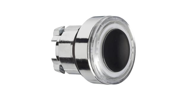 Schneider Electric ZB4 Series Black Spring Return Push Button Head, 22 mm Cutout, IP66, IP67, IP69K | ZB4BW913