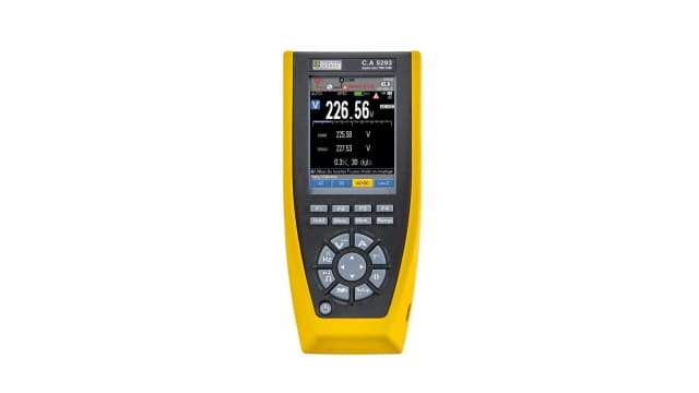 Chauvin Arnoux CA 5293 Handheld Graphic Colour Colour Graphical Multimeter, 20 A ac Max, 20 A dc Max, 1000 V Max | P01196803