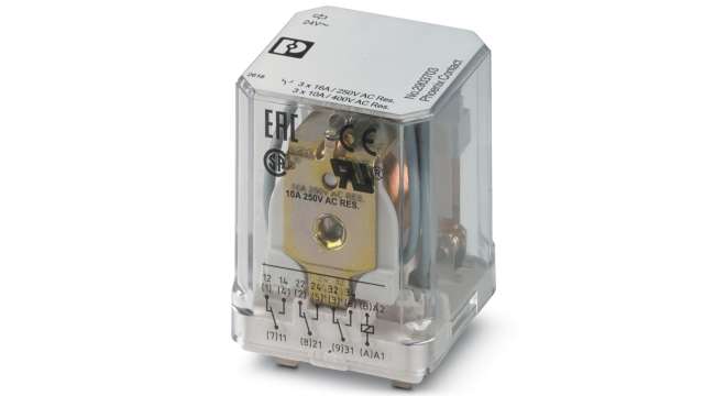 Phoenix Contact DIN Rail Power Relay, 24V ac Coil, 16A Switching Current | 2903707