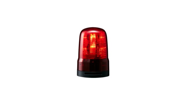 Patlite SF Series Red Sounder Beacon, 100 →240 VAC, IP66, Base Mount | SF08-M2KTB-R