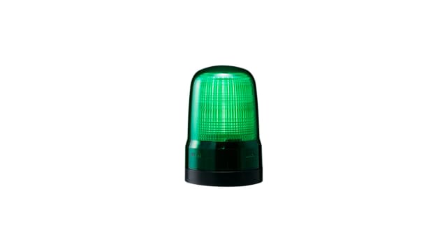 Patlite SL Series Green Flashing Beacon, 12→24 VDC, Base Mount, LED Bulb, IP66 | SL08-M1KTN-G