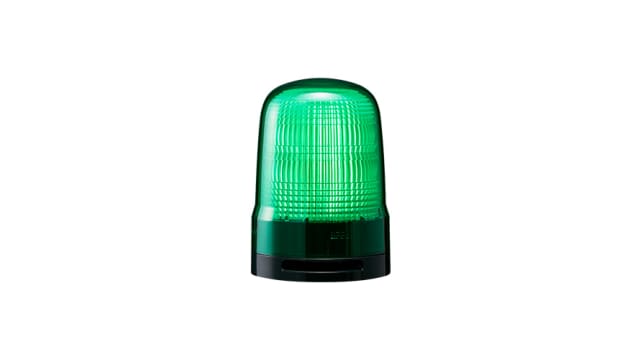 Patlite SL Series Green Sounder Beacon, 100 →240 VAC, IP66, Base Mount | SL10-M2KTB-G