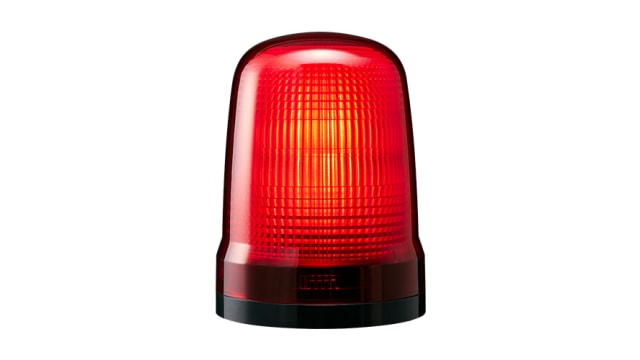 Patlite SL Series Red Flashing Beacon, 100→ 240 VAC, Base Mount, LED Bulb, IP66 | SL15-M2KTN-R