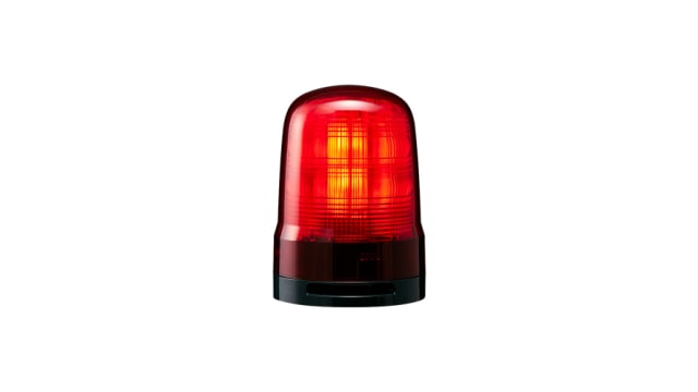 Patlite SF Series Red Sounder Beacon, 100 →240 VAC, IP66, Base Mount | SF10-M2KTB-R