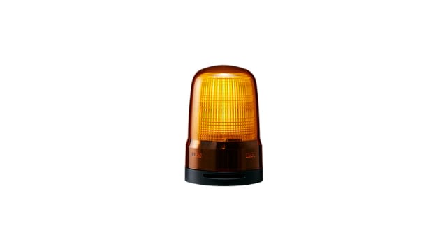 Patlite SL Series Amber Sounder Beacon, 12→24 VDC, IP66, Base Mount | SL08-M1KTB-Y