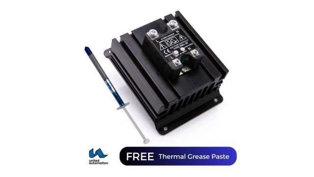 United Automation Heatsink, DC Motor Controller, Pulsed Coil Energiser, PSR, Soft Start Controller, Power Controller, | A15216-RS