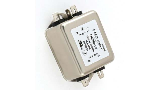 United Automation, 60 16 A 250V 60 Hz, 50 Hz, Chassis Mount EMI Filter, Fast-On 1 Phase | A-EN2060-16-F-RS