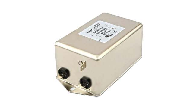 United Automation, 90 6 A 250V 50 Hz, 60 Hz, Chassis Mount EMI Filter, Fast-On 1 Phase | A-EN2090-6-F-RS