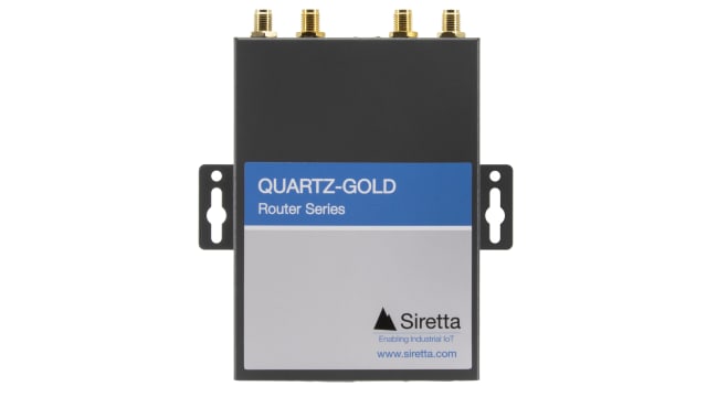 Siretta QUARTZ-GOLD-GW21-LTE4 (EU) + ACCESSORIES QUARTZ-GOLD-GW21-LTE4 (EU) + ACCESSORIES, 2 Port Gigabit Ethernet Port | QUARTZ-GOLD-GW21-LTE4(EU) + ACC