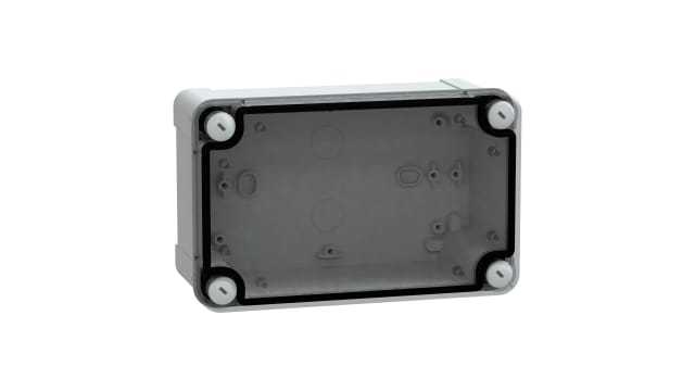 Schneider Electric Thalassa TBP Series Grey Transparent Lid Polycarbonate General Purpose Enclosure, IP66, IK08 Flanged | NSYTBP19128T
