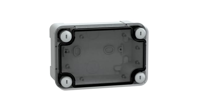 Schneider Electric Thalassa TBS Series Grey Transparent Lid ABS General Purpose Enclosure, IP66, IK07 Flanged 93 mm, 72 | NSYTBS1397T