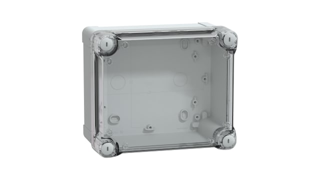 Schneider Electric Thalassa TBS Series Grey Transparent Lid ABS General Purpose Enclosure, IP66, IK07 Flanged 193 mm, | NSYTBS191610HT