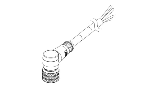 Brad from Molex Female 5 way M12 to Male 5 way Unterminated Sensor Actuator Cable, 2 m | 1200060652