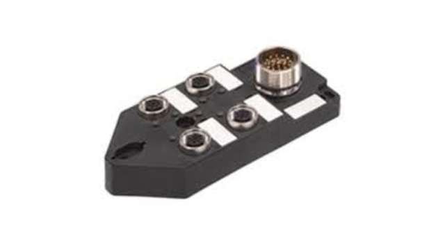 Brad from Molex Sensor Box, M12, 4 port | 1202480056