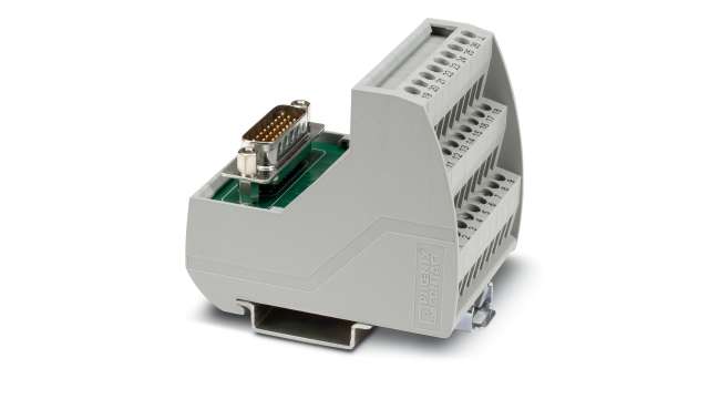 Phoenix Contact VIP-3/SC/HD26SUB/M Series 26-Contact Male Interface Module, D-Sub Connector, Rail, 1A | 2322375