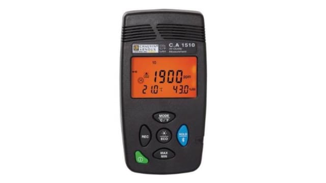 Chauvin Arnoux CA1510 Data Logging Air Quality Monitor 60 °C, 60 °C Max, 95 %RH Max, Battery-Powered | P01651010