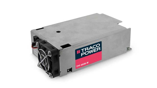 TRACOPOWER AC-DC Power Supply, TPP 450-148B-M, 48V dc, 9.4A, 450W, 1 Output, 85 → 264V ac Input Voltage | TPP 450-148B-M