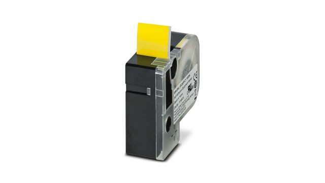 Phoenix Contact MM-EML Black on Yellow Label Printer Tape, 8m Label Length | 1116131