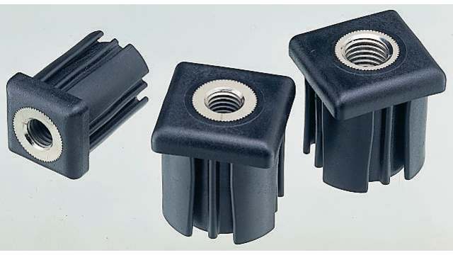 Nu-Tech Engineering Square Nylon Tube Insert, 500 kg Static Load Capacity | A021/001