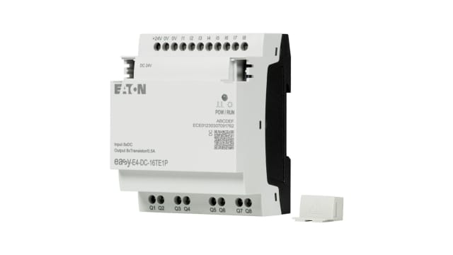 Eaton EasyE4 Series Control Relay, 0 V Supply, Transistor Output, 8-Input, Digital Input | 197513 EASY-E4-DC-16TE1P