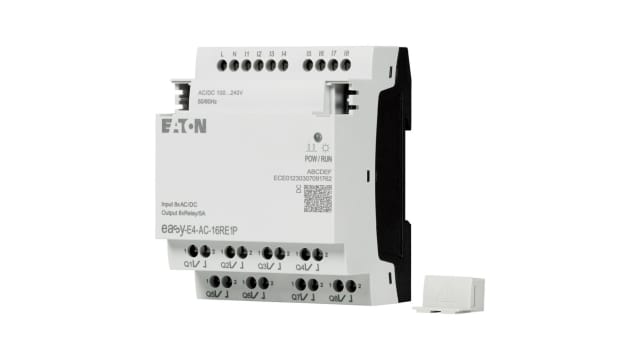 Eaton EasyE4 Series Control Relay, 264 V Supply, Relay Output, 8-Input, Digital Input | 197515 EASY-E4-AC-16RE1P