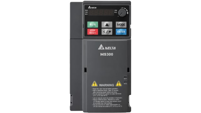 Delta Electronics Inverter Drive, 2.2 kW, 1 Phase, VFD-MS Series 265 V 11 A | VFD11AMS21AFSAA