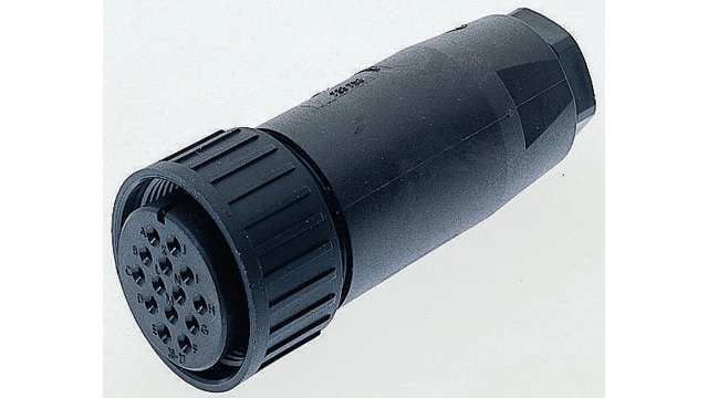 Hirschmann, CM, Copper Straight 17 Way Cable MIL Spec Circular Connector Male, Female Contacts,Shell Size 20, Screw | 933068100 CM 06 EA 20-29 S