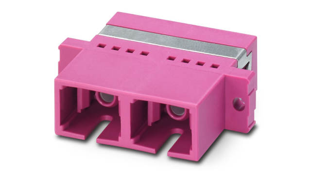 Phoenix Contact 1208085 SC Multimode Fibre Optic Adapter, 0.2dB Insertion Loss | 1208085