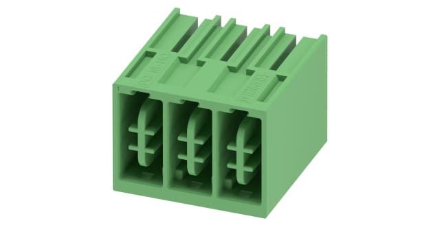 Phoenix Contact, 10.16mm Pitch, 3 Way, Pluggable Terminal Block, Header, 1716847 | 1716847