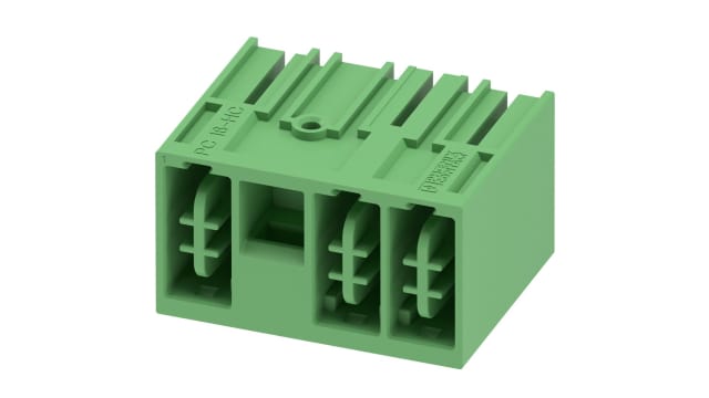 Phoenix Contact, 10.16mm Pitch, 3 Way, Pluggable Terminal Block, Header, 1716858 | 1716858