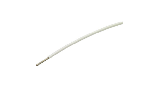 TE Connectivity White 0.34 mm² Hook Up Wire, 22 AWG, 19/0.15 mm, 300m, Polyalkene Insulation, 44M9976-22-9 | 44M9976-22-9