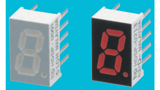 HDSP-U203 Broadcom 1 7 Segment LED Display Cathode Red 5.4mcd Right Side 8 mm | HDSP-U203