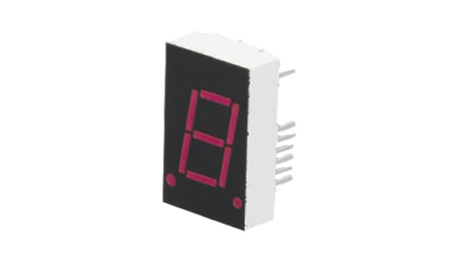 Broadcom 1 7 Segment LED Display Anode Red 14mcd Right Side 20.3 mm | HDSP-N151