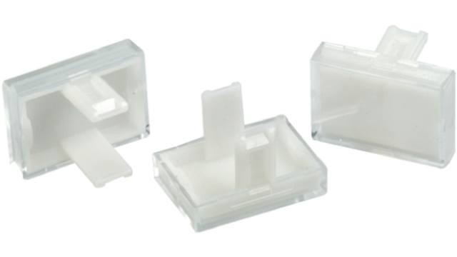 EAO Clear Rectangular Push Button Lens for Use with 31 Series | 31-903.7