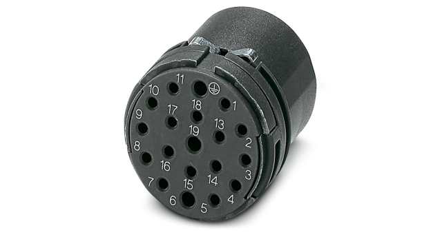 Phoenix Contact Male Contact Insert 19 Way for use with Circular Connector | 1623627