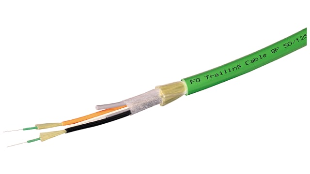 Siemens OM2 Multimode Fibre Optic Cable, 125 μm Polyvinyl Chloride, Green, 20 m | 6XV18732C